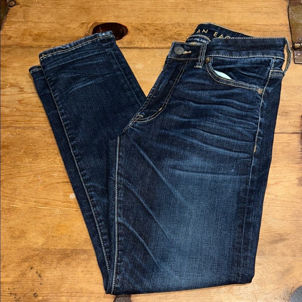 Mens American Eagle Outfitters Dark Blue Slim Denim Size 29